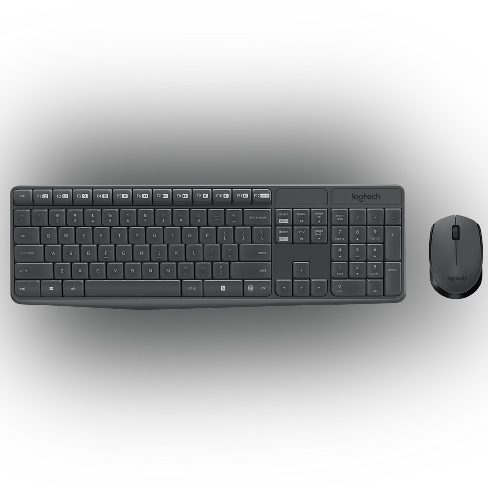 Logitech wireless keyboard and mouse (with USB)